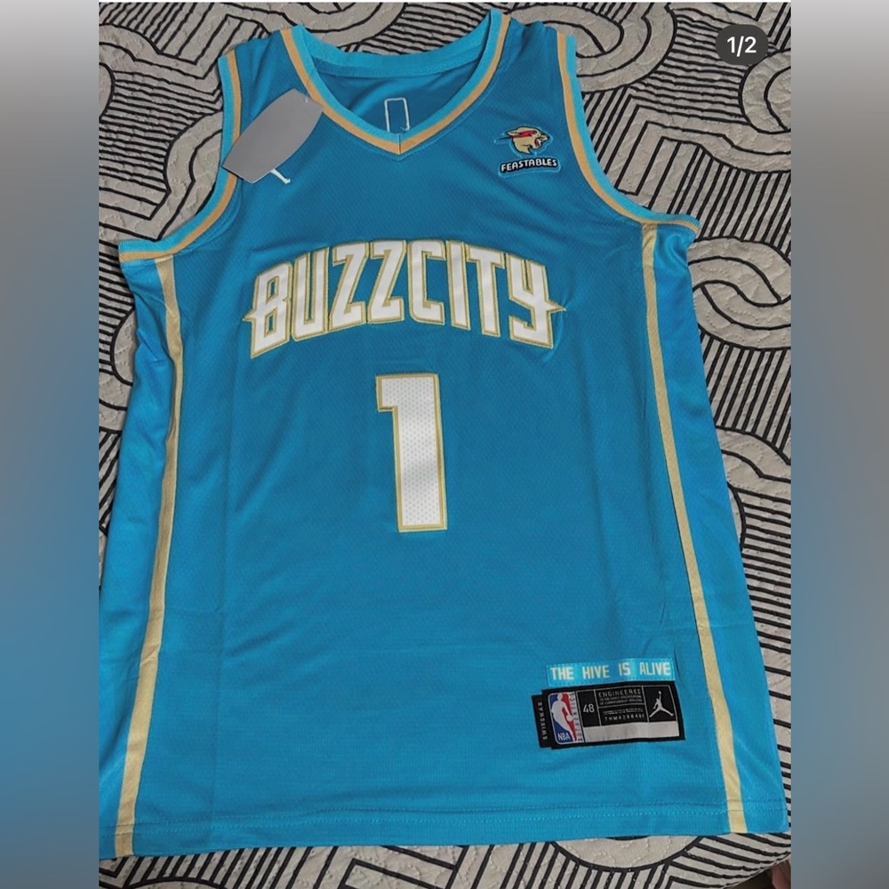 🏀🩵Buzz City Blue Basketball Jersey